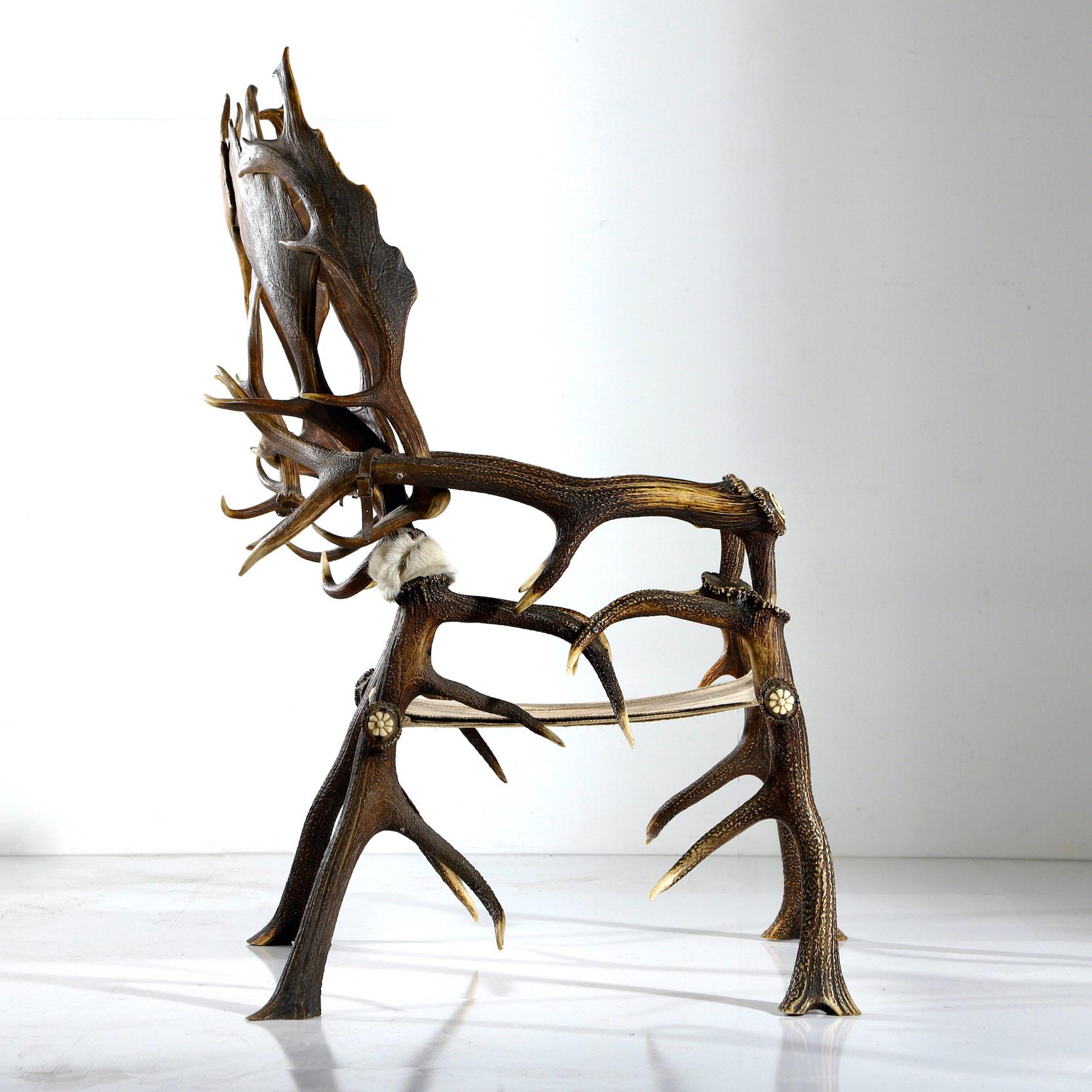 deer antler chair