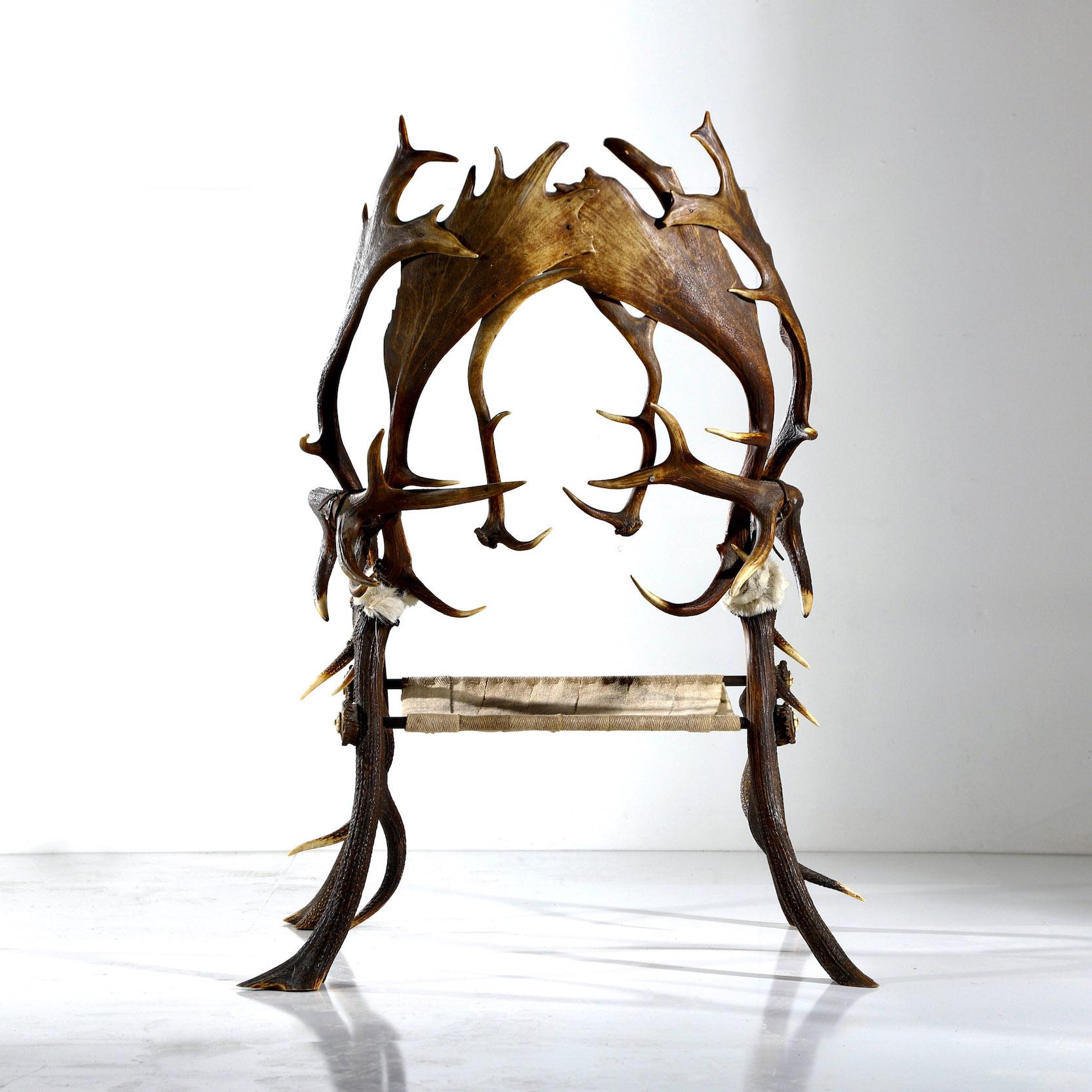Antler Chair In Good Condition For Sale In Petworth, GB