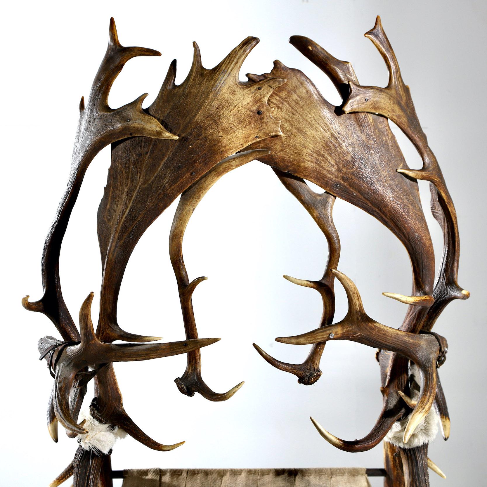 Late 19th Century Antler Chair For Sale