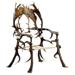 Antique Antler Chair