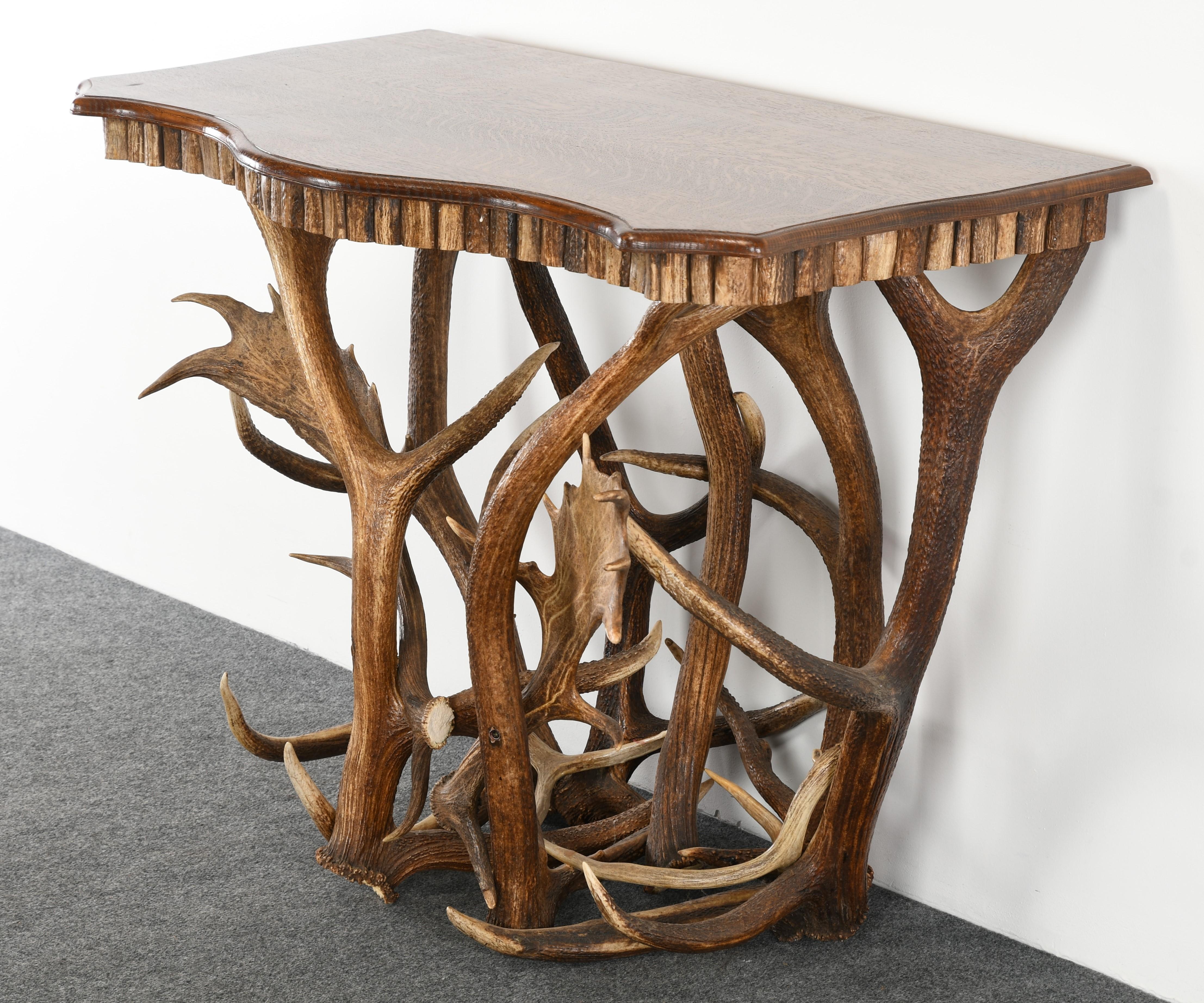 Adirondack Antler Console after Anthony Redmile, 1980s