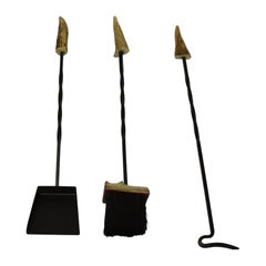 Antler Fireplace Tools Set