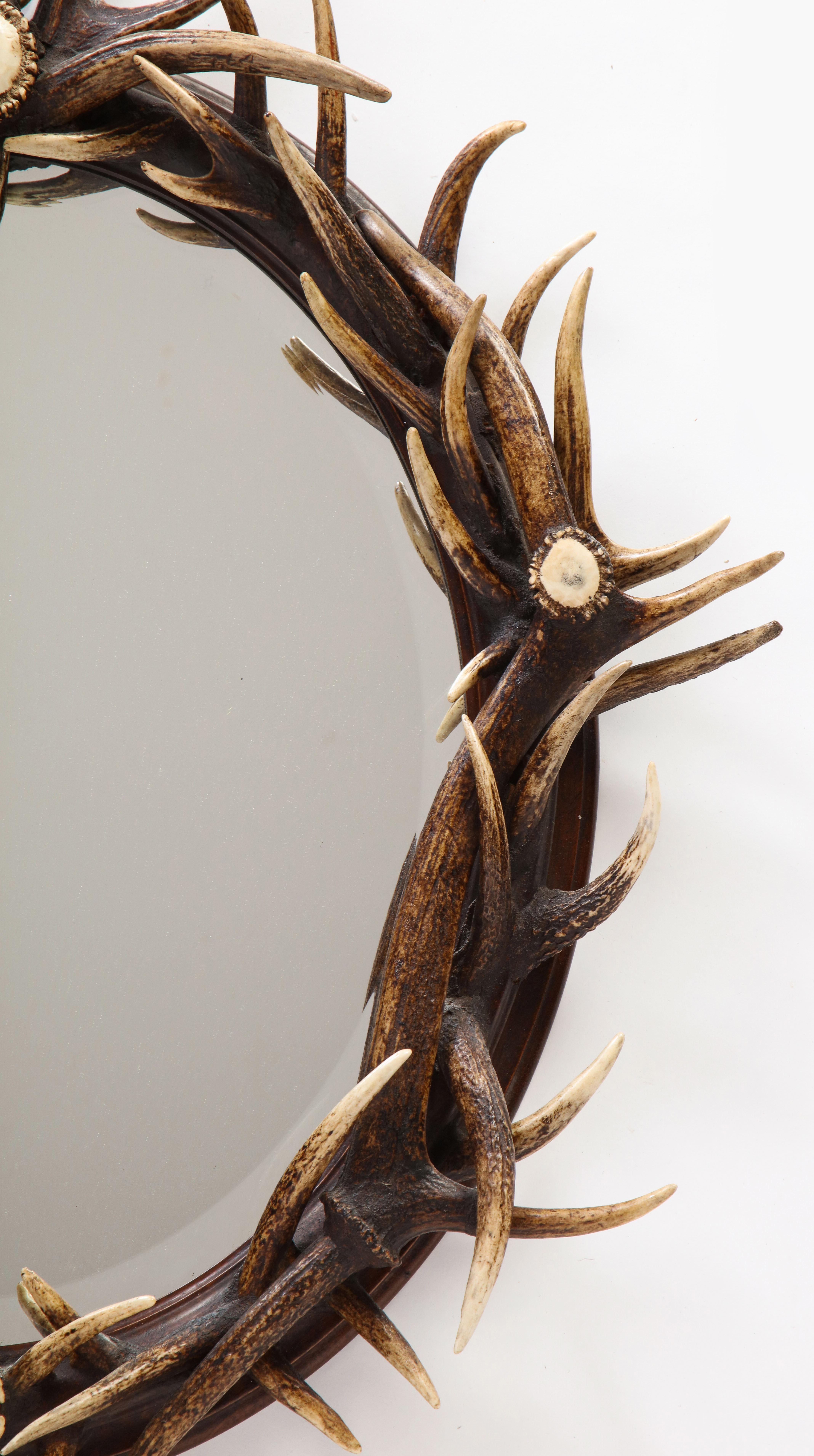 Antler-Mounted Mirror, 20th Century 3
