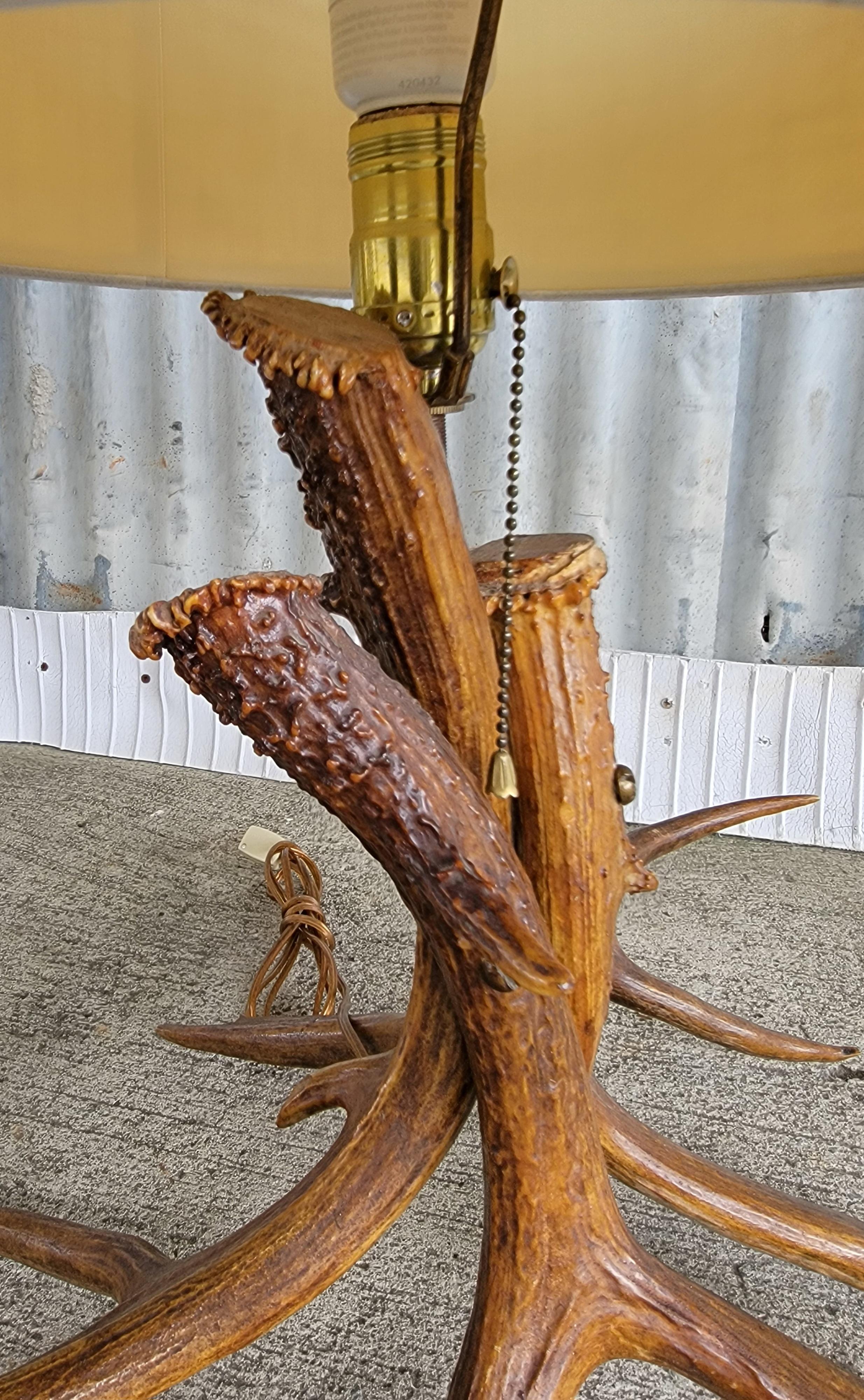 Antler Table Lamp 1950's For Sale 1