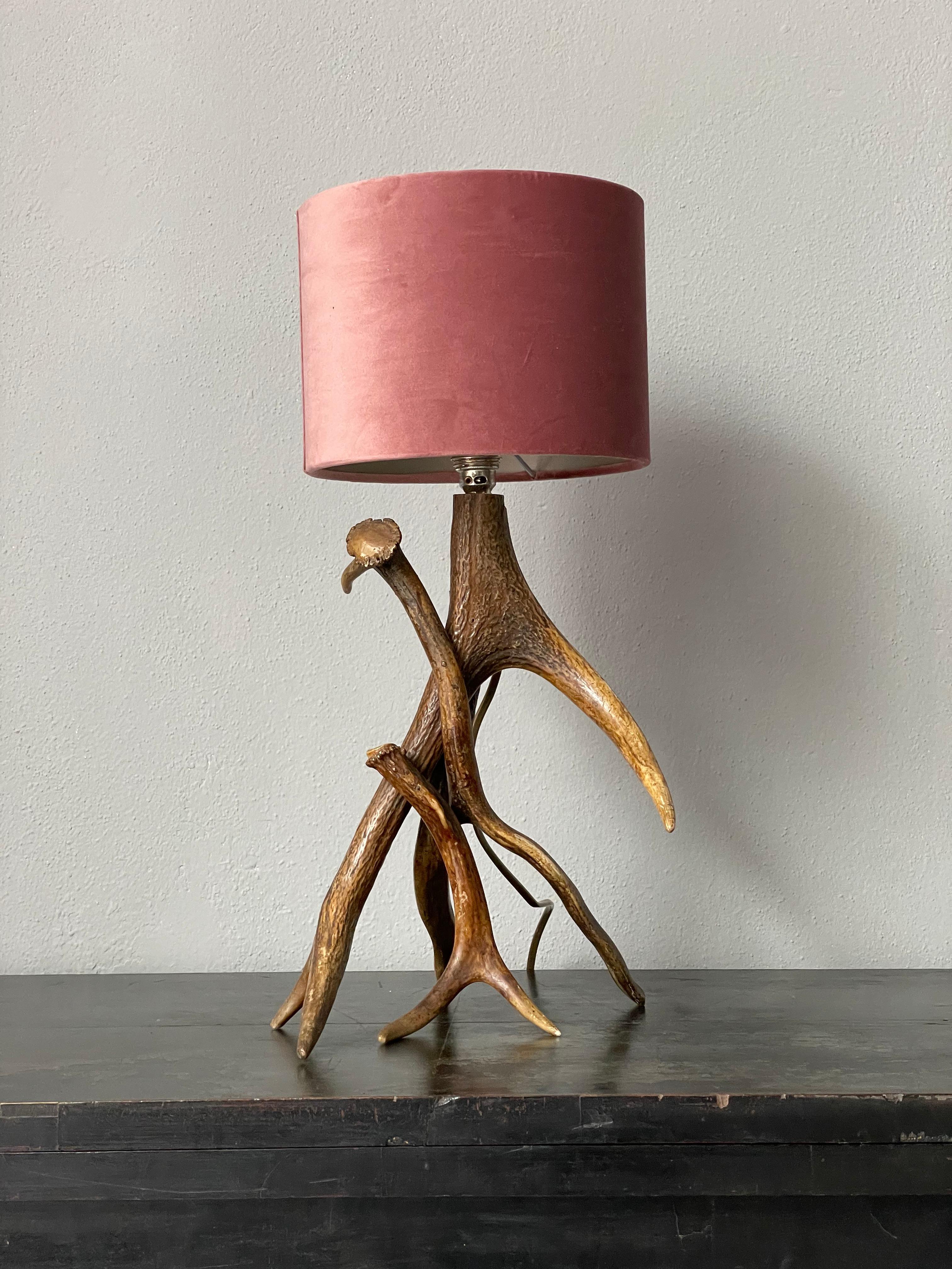 Antler Table Lamp For Sale 2