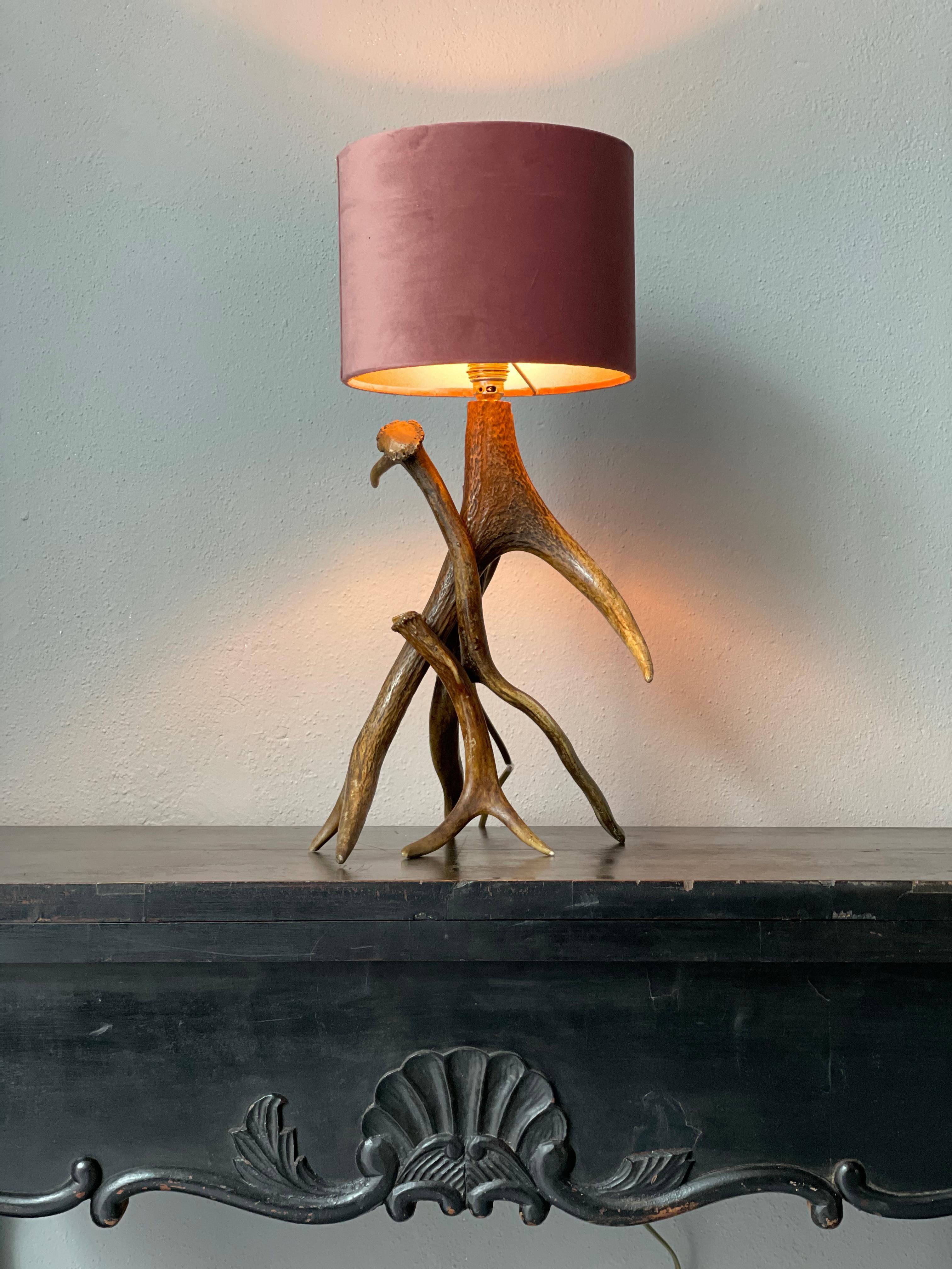 Antler Table Lamp For Sale 3