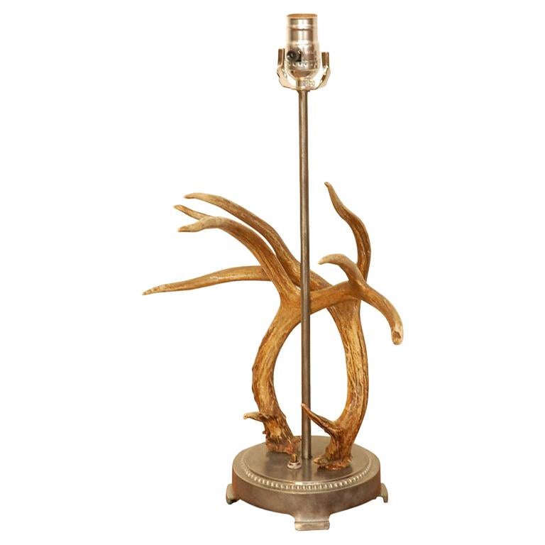 Antler Table Lamp For Sale