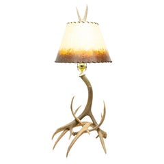 Antler Table Lamp with Shade