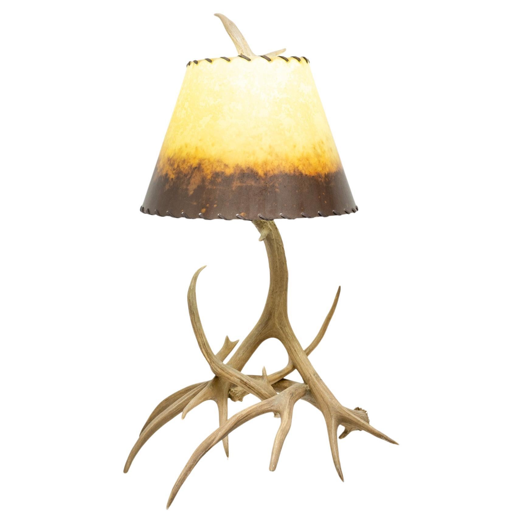 Antler Table Lamp with Shade