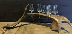Antler Tray with Shot Glasses