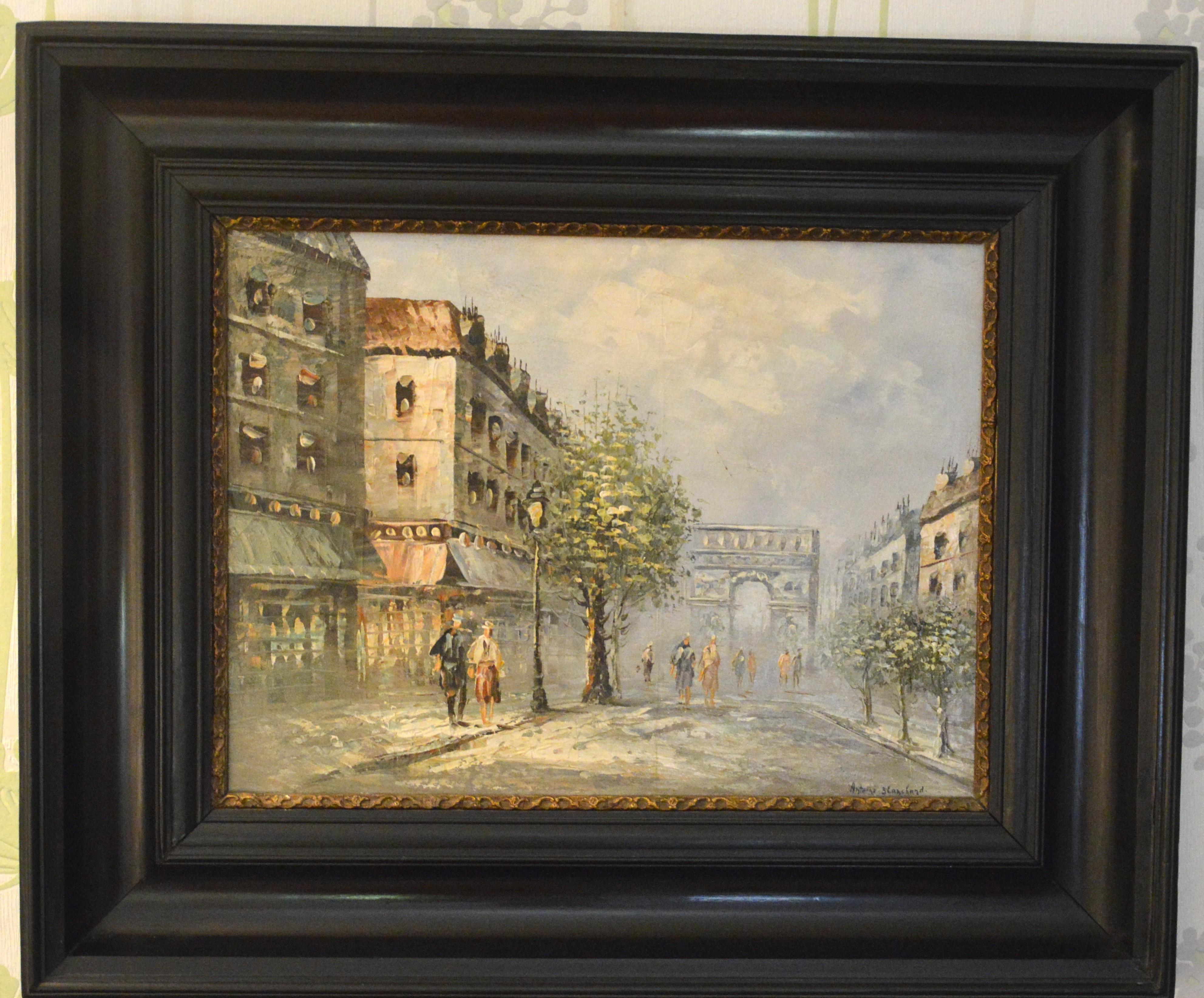 busy street in Paris in vendita 1