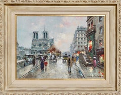 Antoine Blanchard Norte Dame - Peinture à l'huile