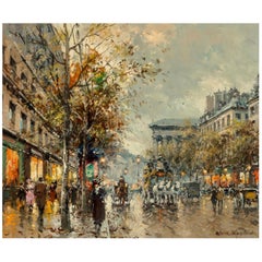 Used Antoine Blanchard “Boulevard De La Madeleine” 18x21