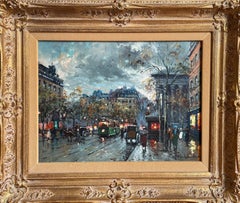"Boulevard de la Madeleine, " Antoine Blanchard, Paris French Street Scene