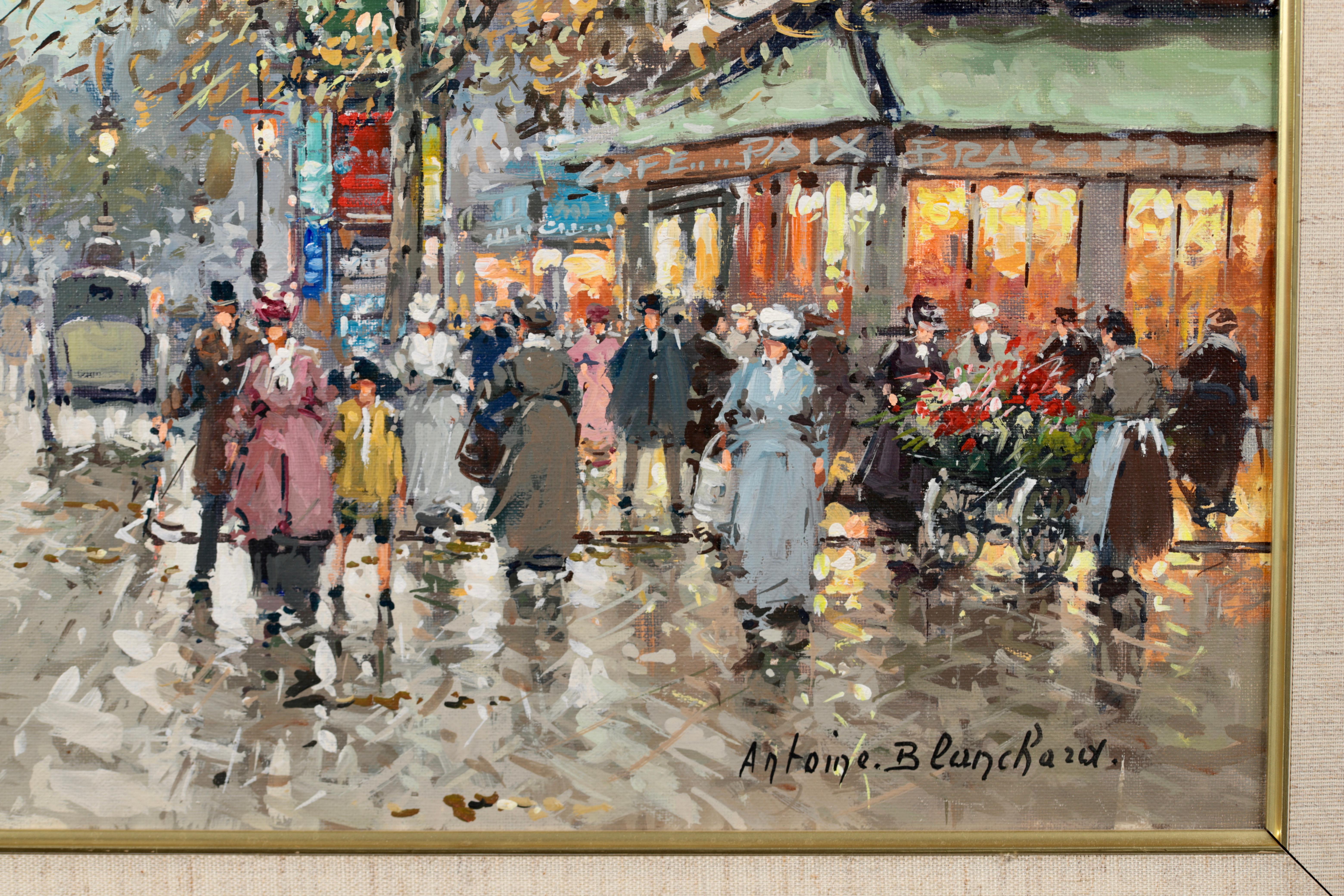 Boulevard Haussmann, peinture post-impressionniste d'Antoine Blanchard en vente 7