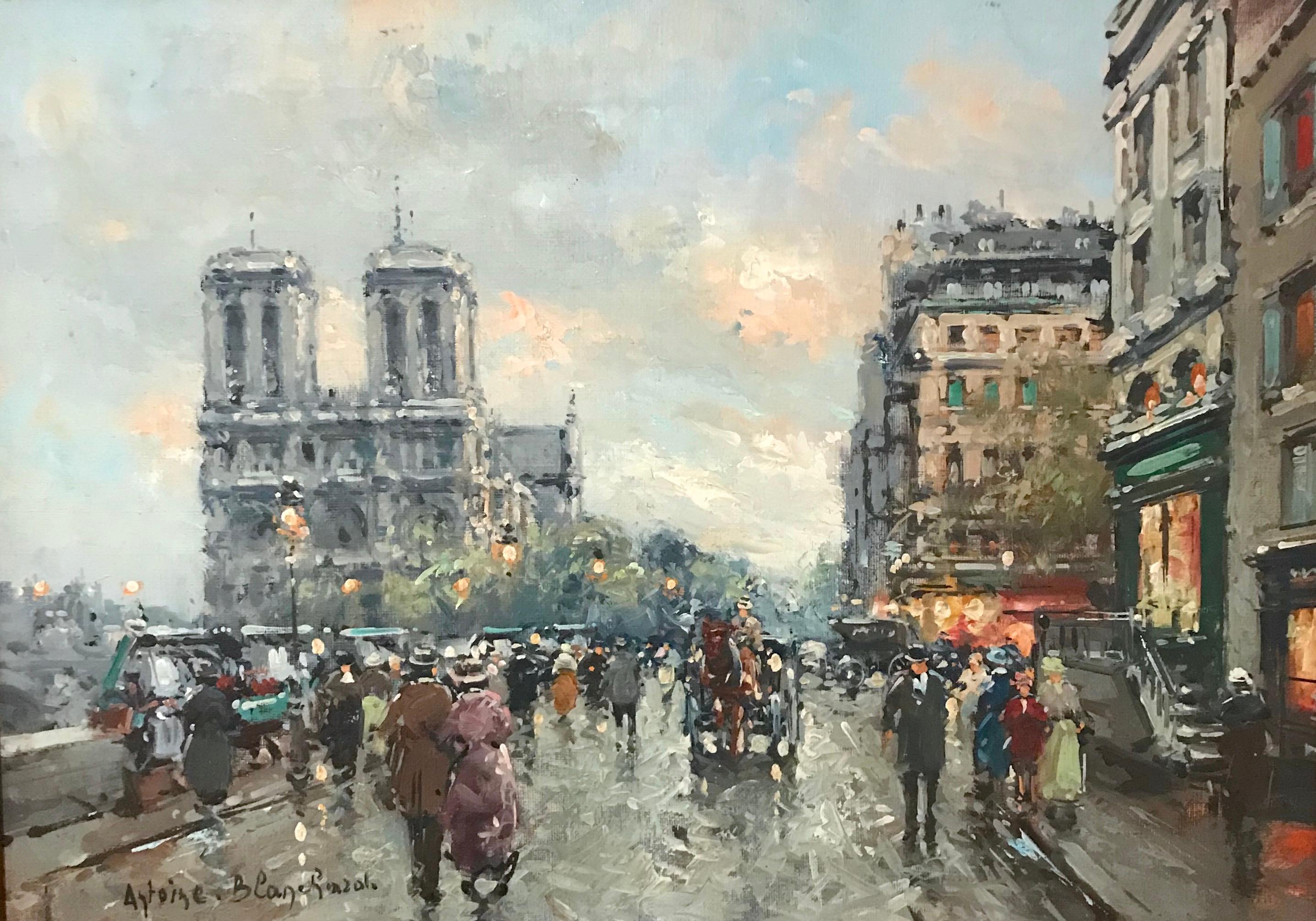 Artist: Antoine Blanchard
Work: Original Oil Painting, Handmade Artwork, One of a Kind
Medium: Oil on Linen,
Year: 1910-1988
Style: Impressionism,
Subject: Cityscape,
Size: 13