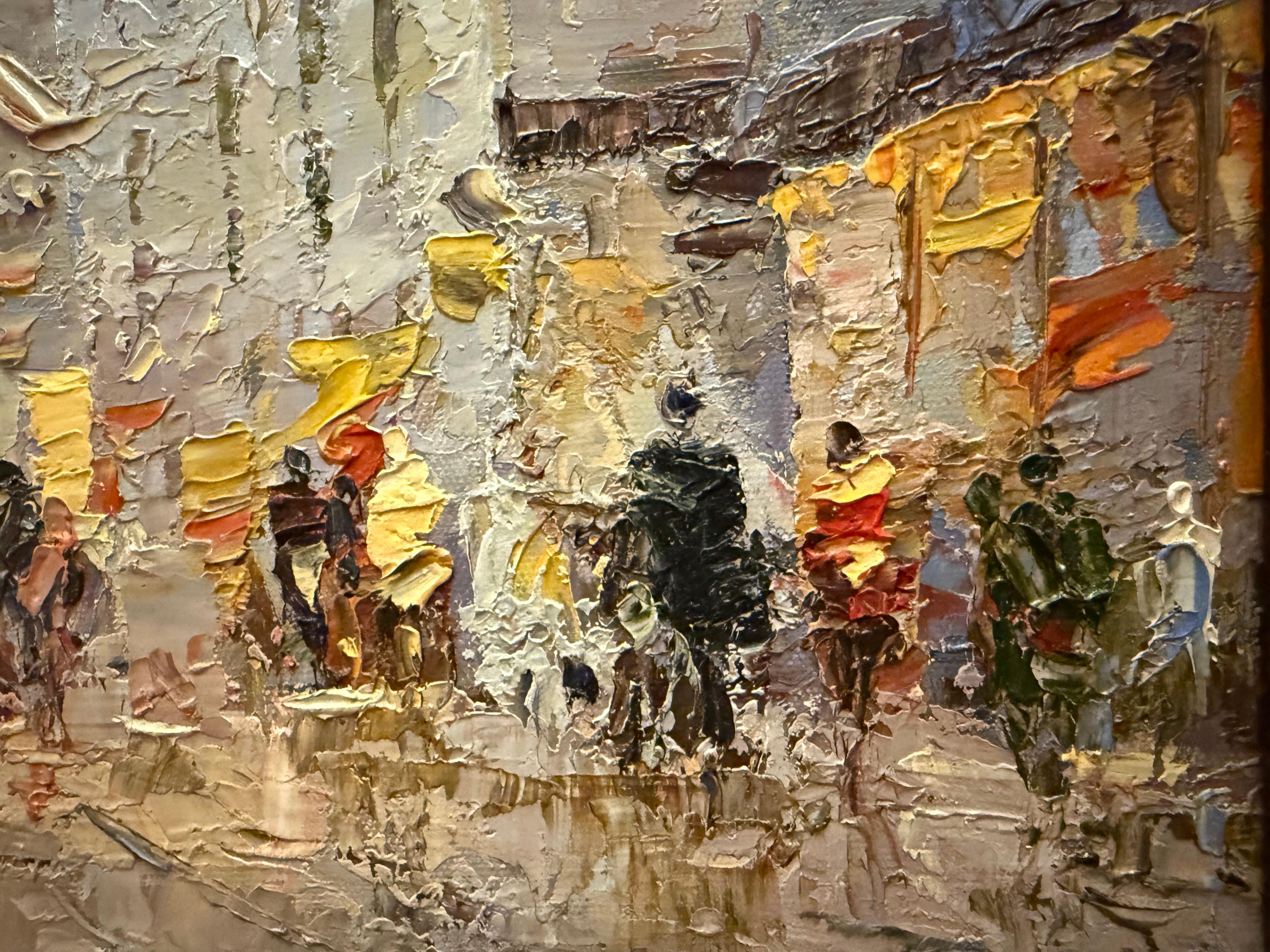 Impressionist Parisian Street Scene contemporary For Sale 9