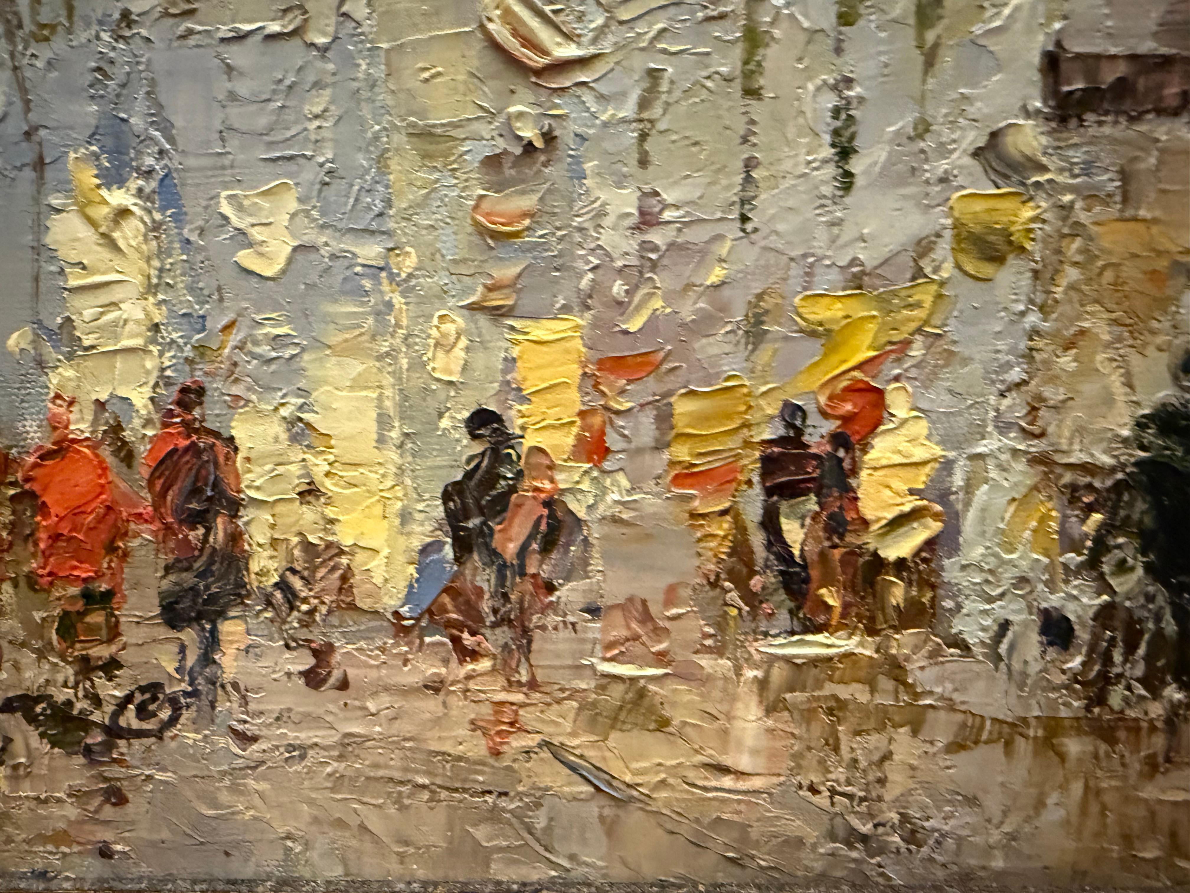 Impressionist Parisian Street Scene contemporary For Sale 1