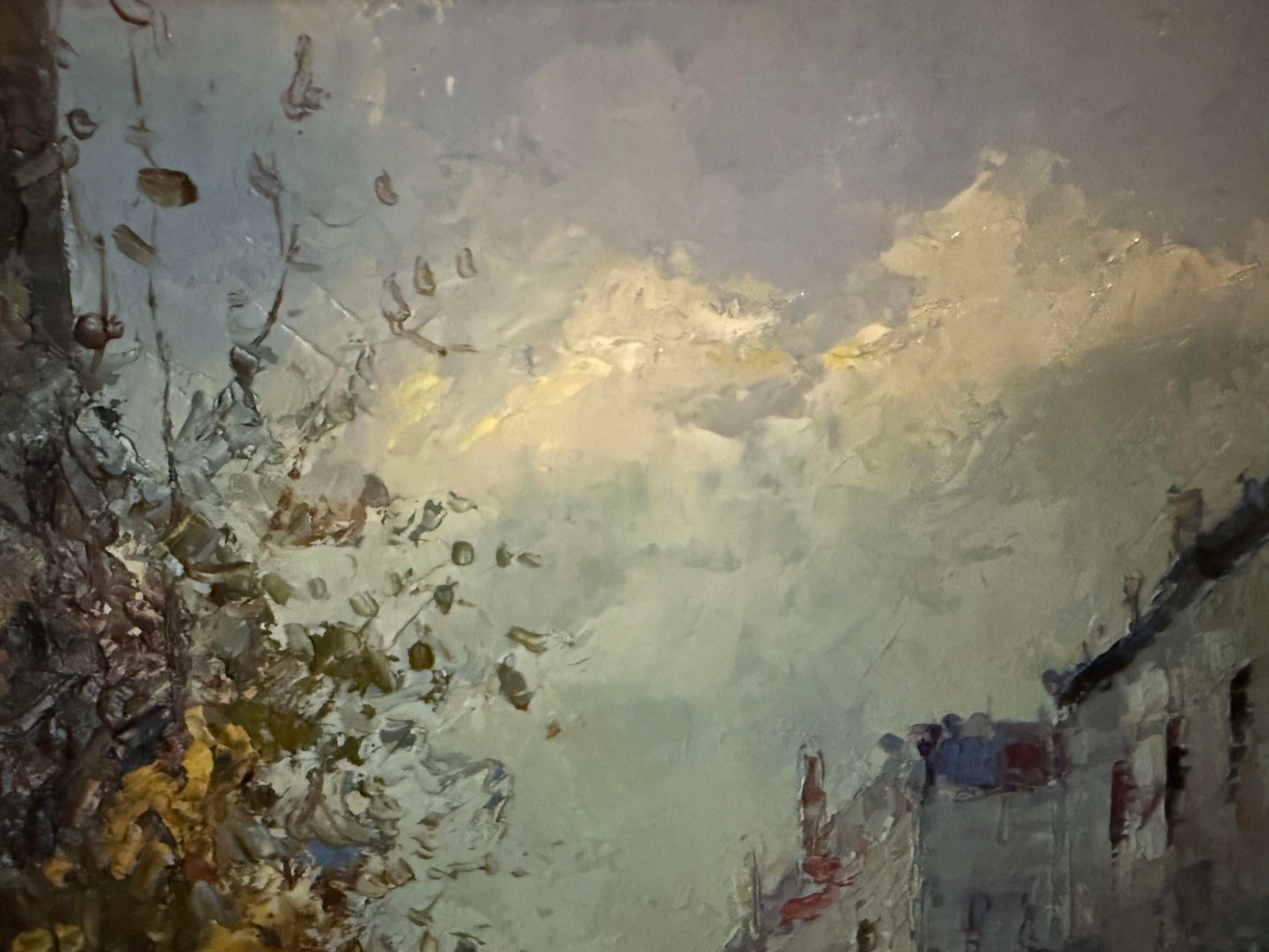 Impressionist Parisian Street Scene contemporary For Sale 5