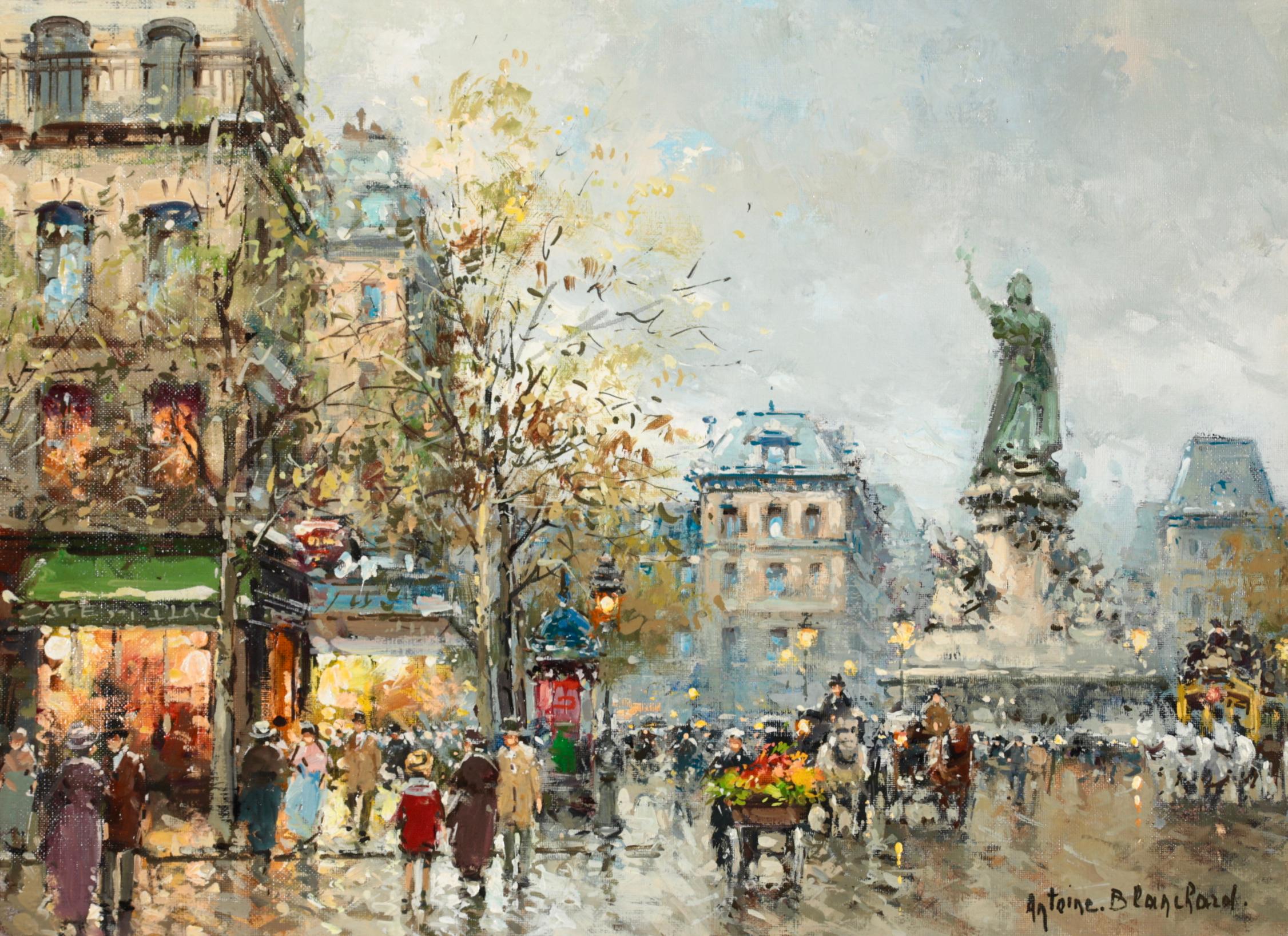 Paris - Peinture de paysage post-impressionniste - Antoine Blanchard en vente 1