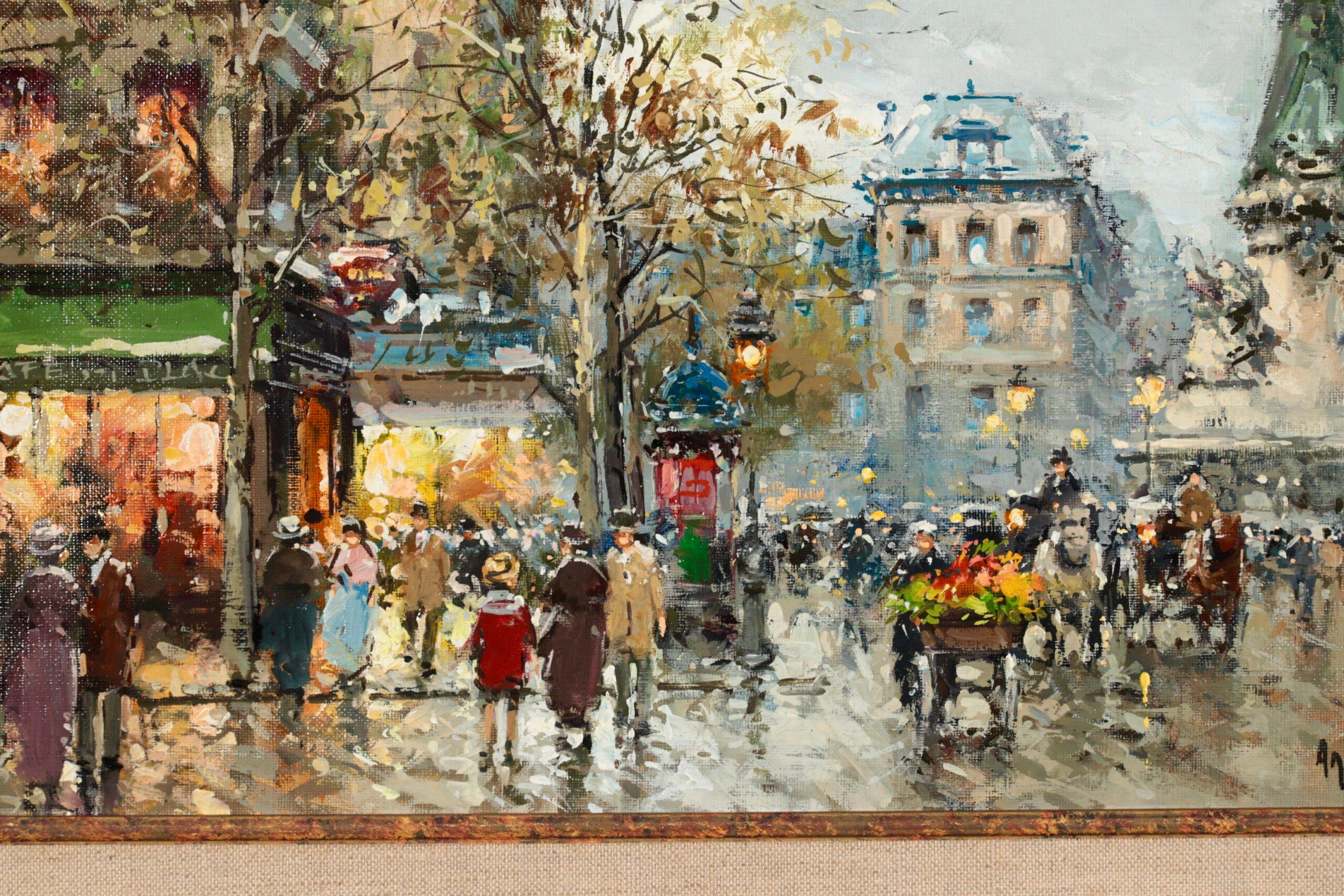Paris - Post Impressionist Landscape Painting - Antoine Blanchard For Sale 1