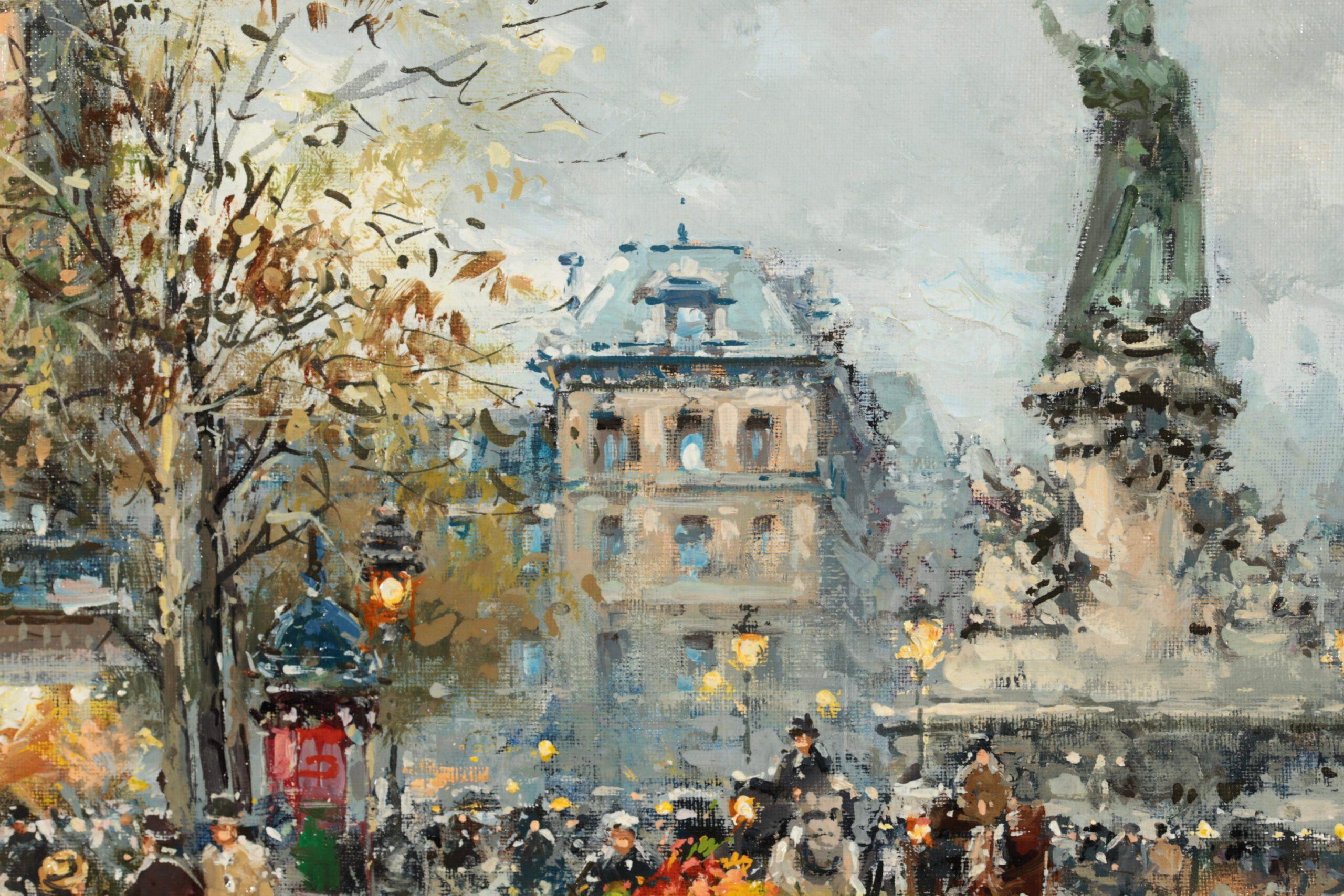 Paris - Post Impressionist Landscape Painting - Antoine Blanchard For Sale 4