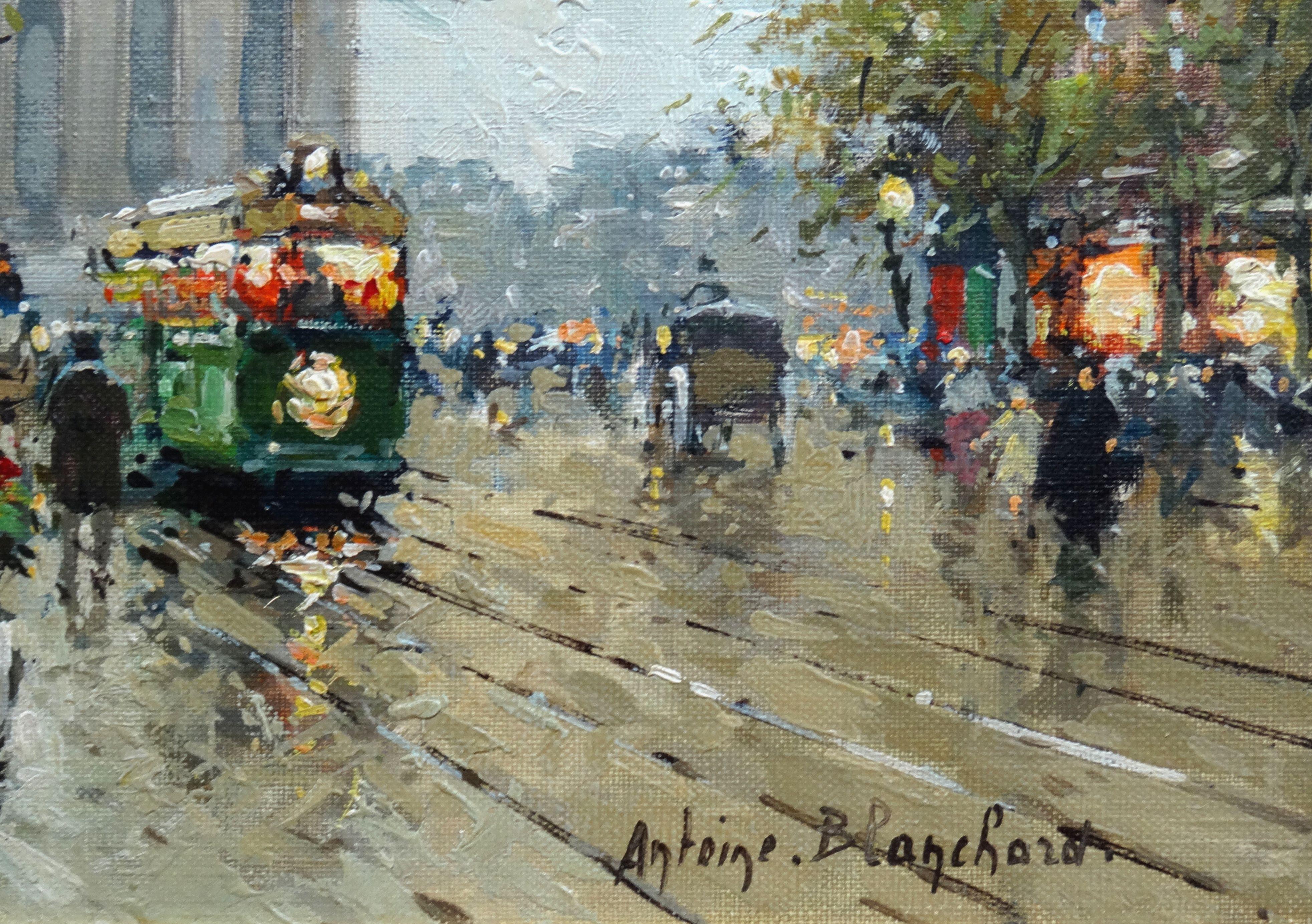 paintings of parisian street scenes