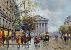 Parisian Street Scene. Oil on canvas, 32x46 cm