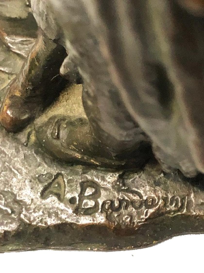 Antoine Bourdelles, French Belle Epoch, Sculptural Bronze Bookends, Ca. 1910 For Sale 9