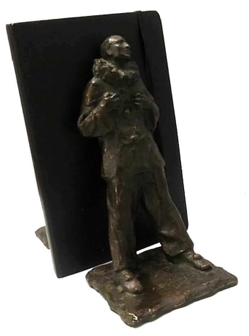 Belle Époque Antoine Bourdelles, French Belle Epoch, Sculptural Bronze Bookends, Ca. 1910 For Sale