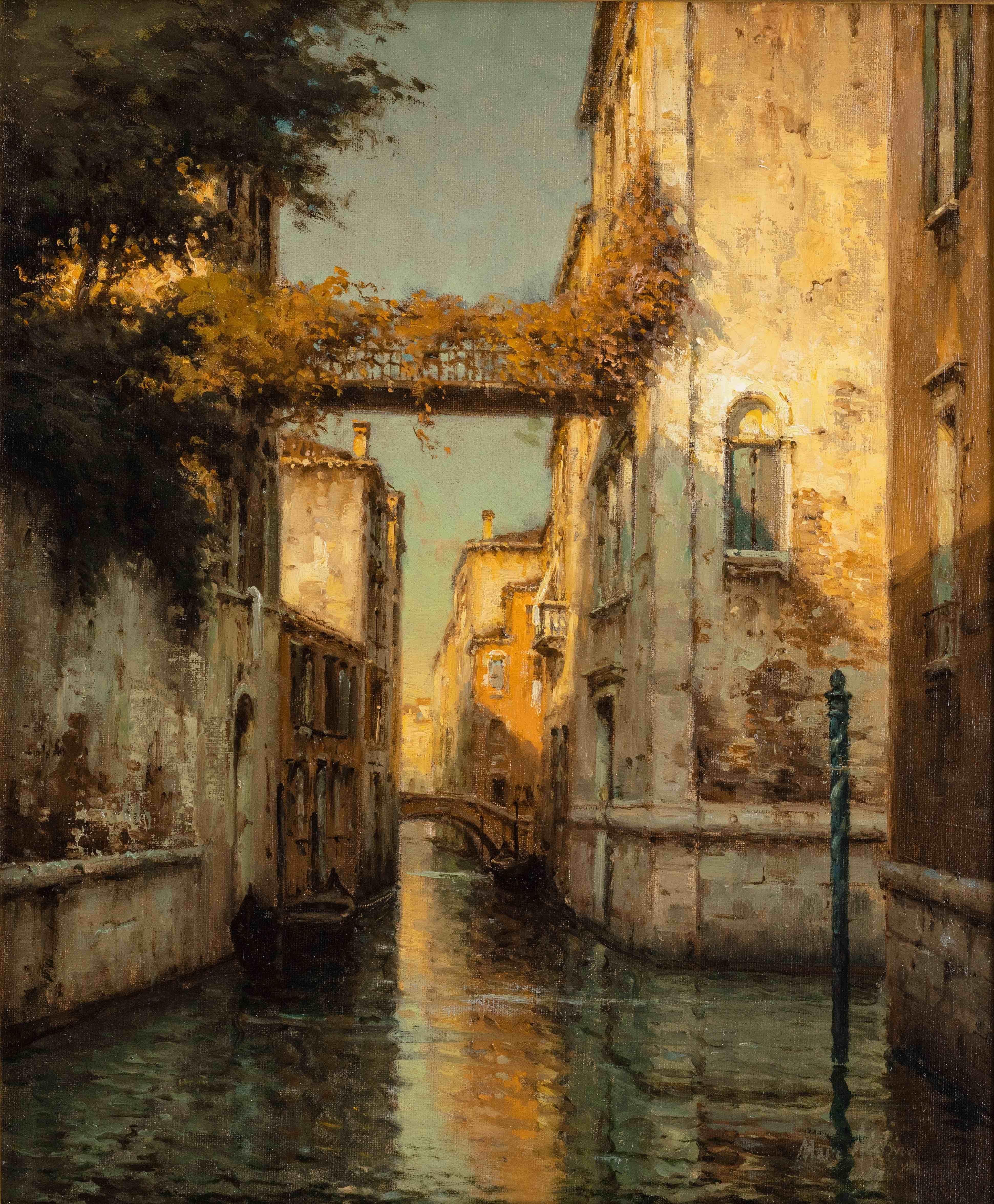 3 x  Landscape paintings of Venice by Antoine Bouvard Senior  4