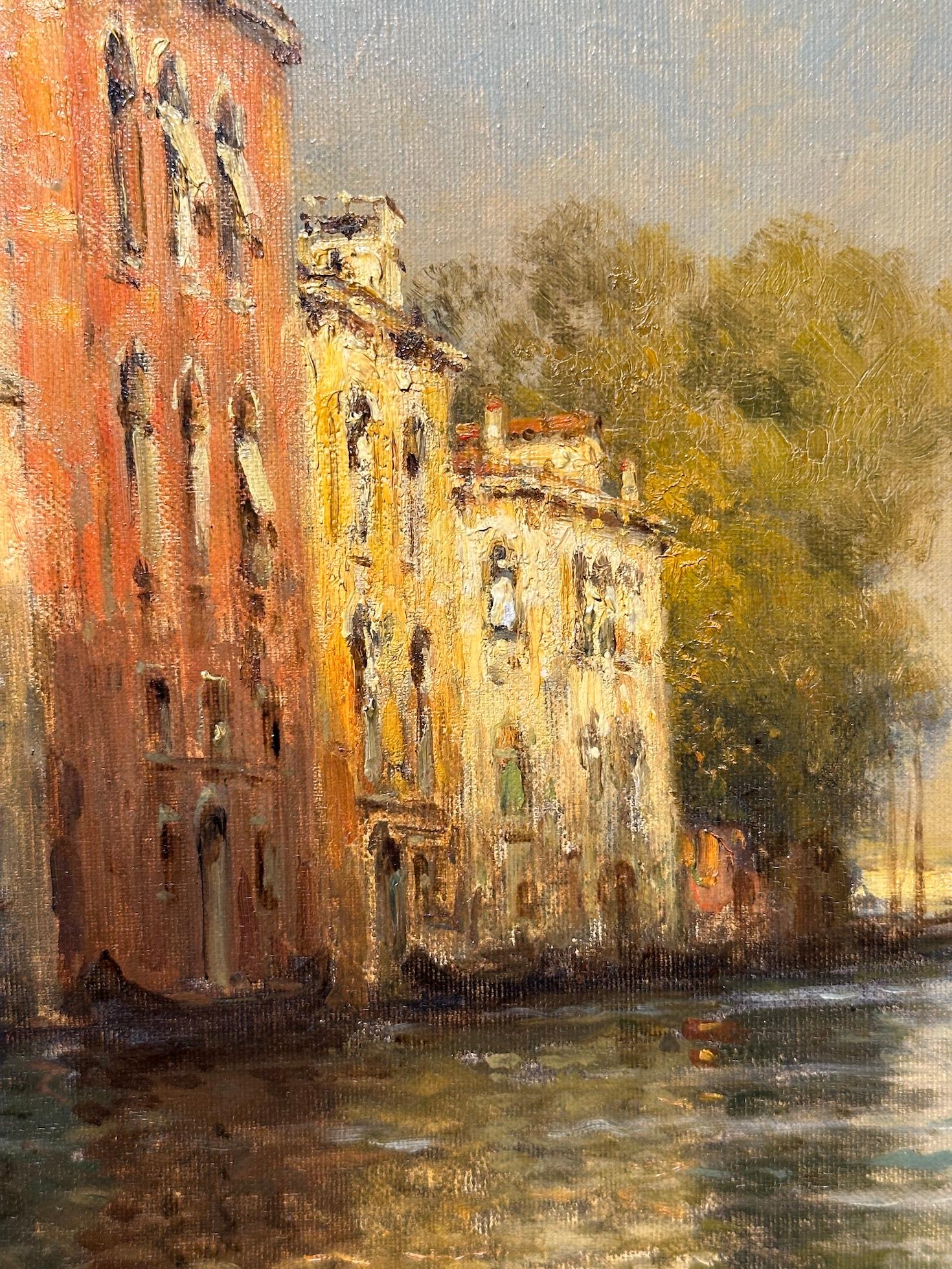 French Impressionist Venice scene, Light by the Canal, late afternoon 3