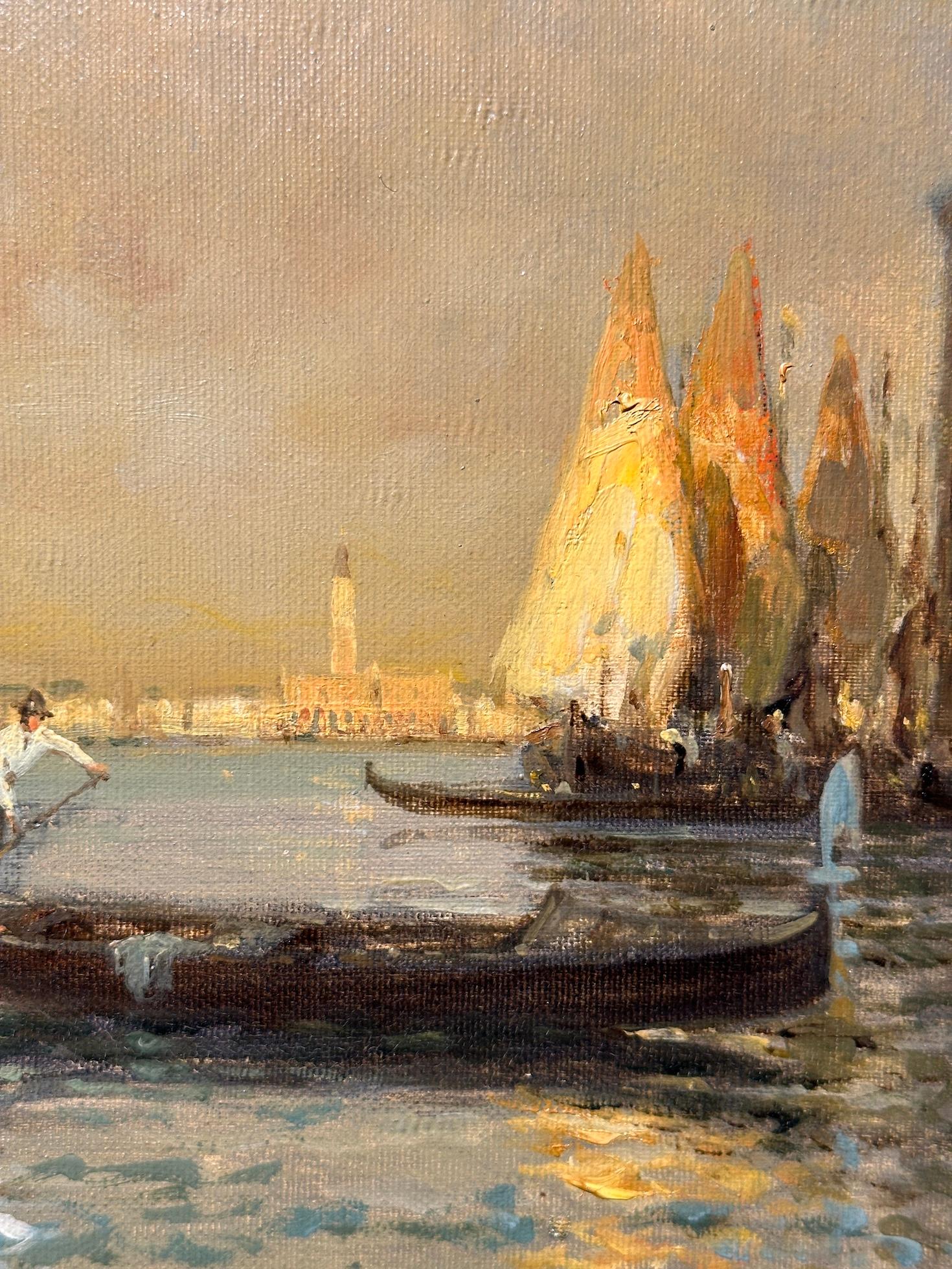 French Impressionist Venice scene, Light by the Canal, late afternoon 4