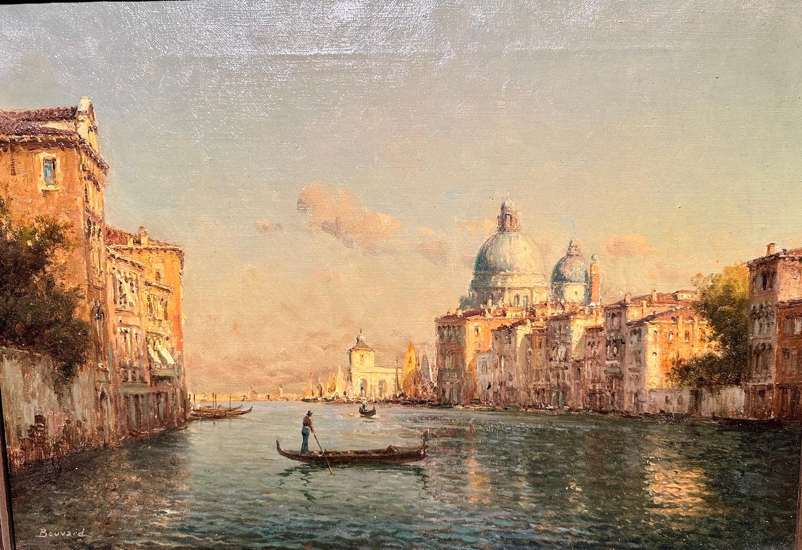 Scena impressionista francese di Venezia, Luce lungo il canale, tardo pomeriggio 1