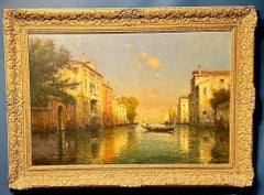 French Impressionist Venice scene, Light by the Canal, late afternoon
