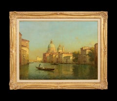 El Gran Canal Pintura impresionista del siglo XX de Venecia, luz, figuras