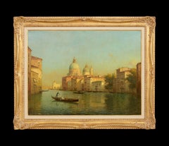 El Gran Canal Pintura impresionista del siglo XX de Venecia, luz, figuras