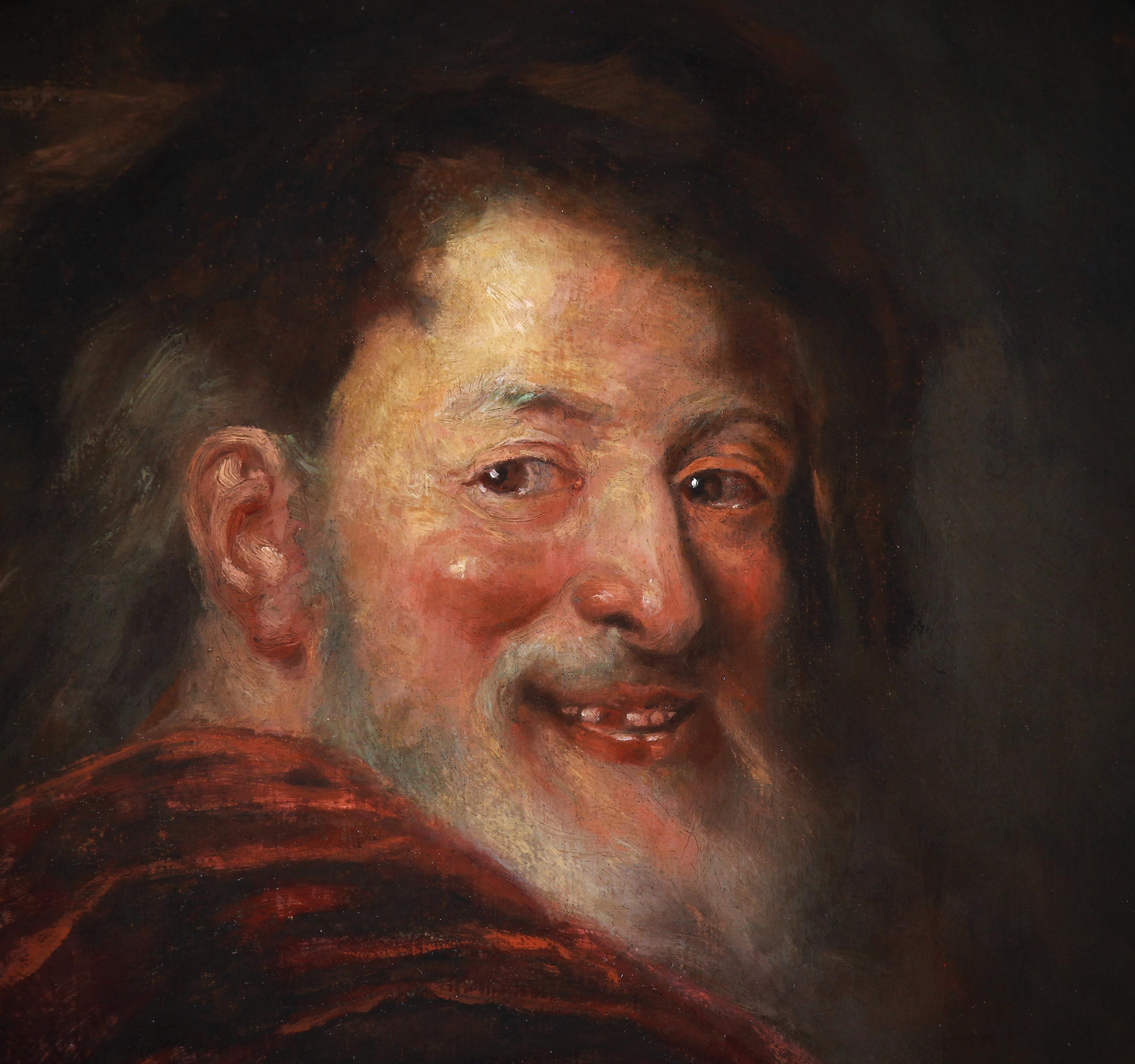 Porträt von Demokrit Französisches Ölgemälde aus dem 18. Jh., zugeschrieben Antoine Coypel (Französische Schule), Painting, von Antoine Coypel 