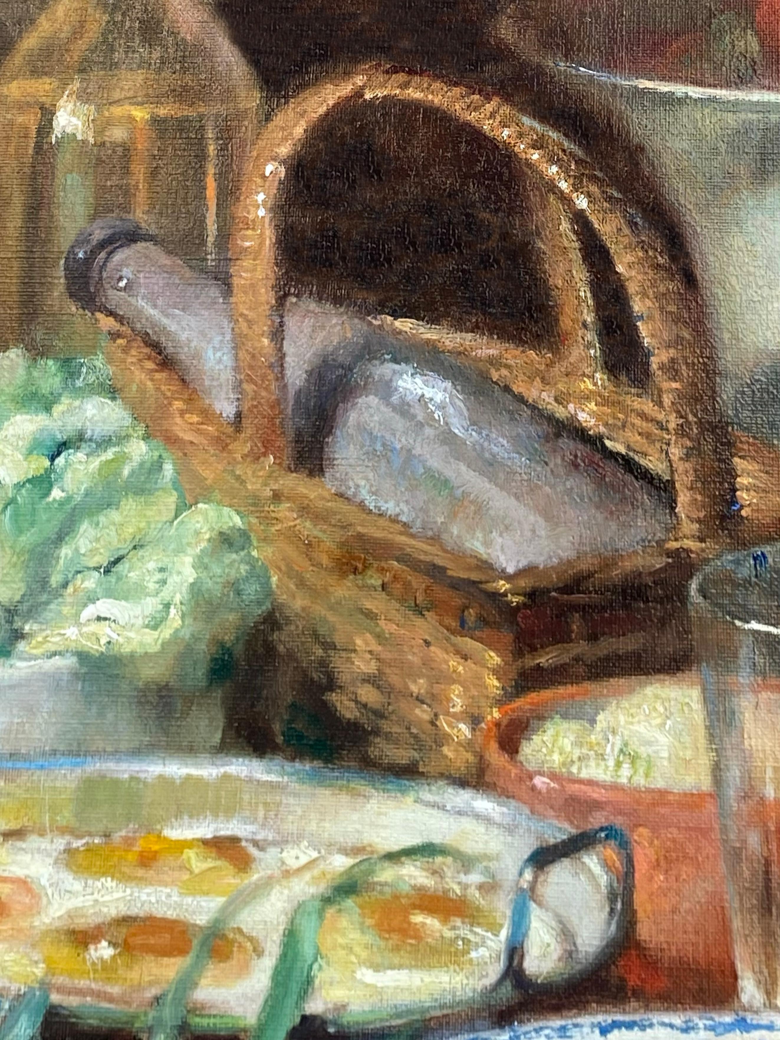 'Mediterranean Breakfast' by Antoine Daens (1871 – Brussels – 1946) For Sale 6