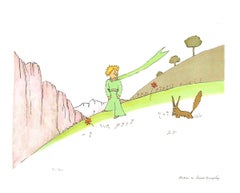 2008 Antoine de Saint Exupery 'Le Petit Prince et le Renard (lg)' Modernism 