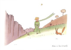 2015 Antoine de Saint Exupery 'Der kleine Prinz und der Fuchs' Modernism Brown::Gr