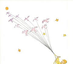 Antoine de Saint Exupery-Les Oiseaux Sauvages'-Lithograph