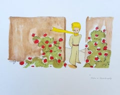 The Little Prince in the Rose Garden L