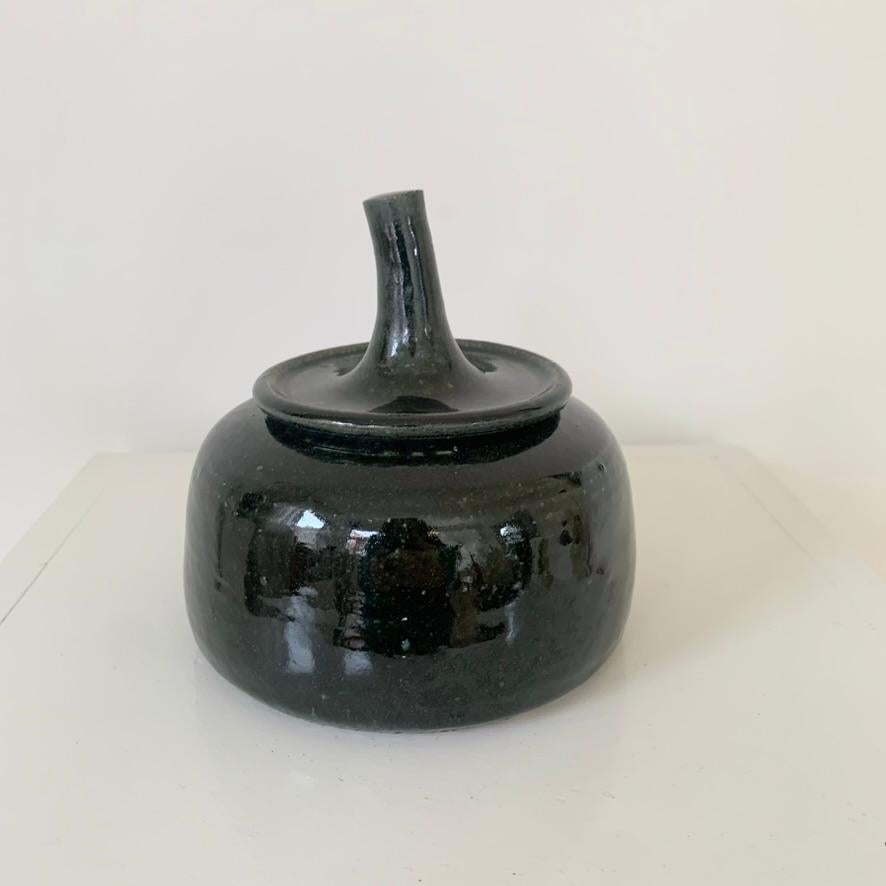 Mid-Century moderno Vaso in ceramica stampata Antoine de Vinck 1975 circa, Belgio. in vendita