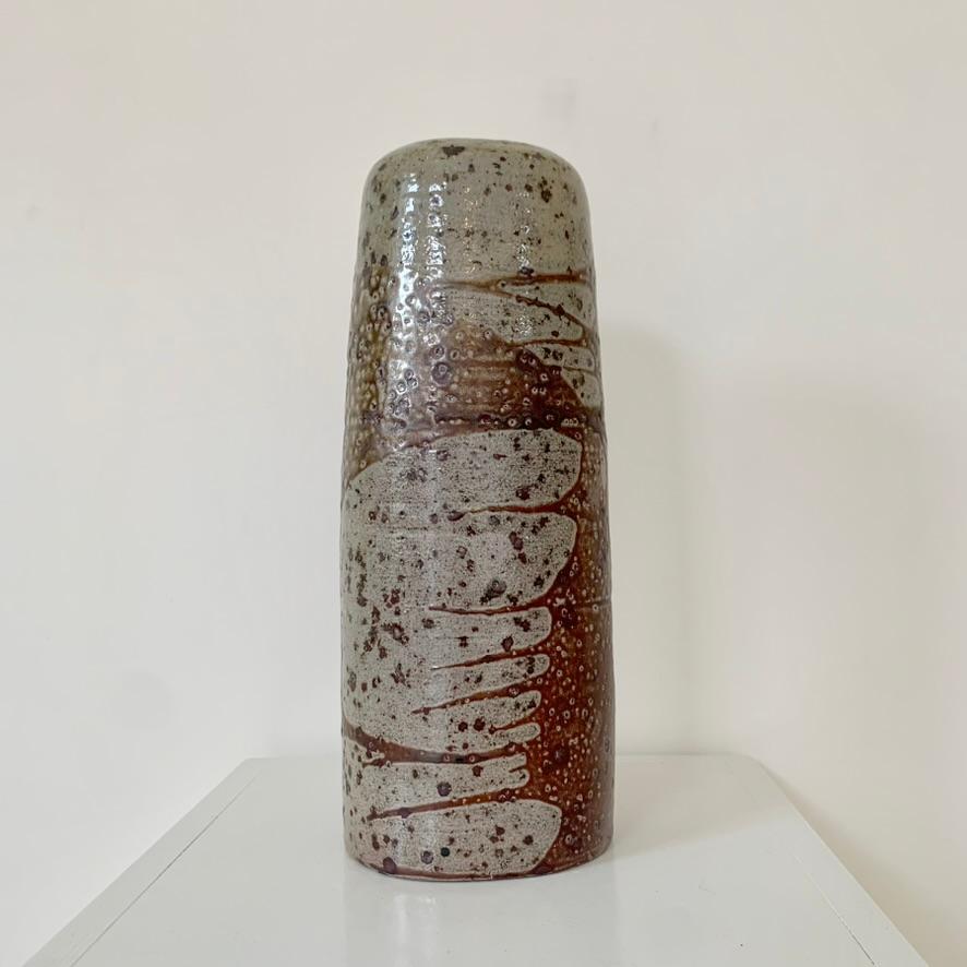 Jarrón de cerámica estampada Antoine de Vinck, hacia 1972, Bélgica. Moderno de mediados de siglo en venta