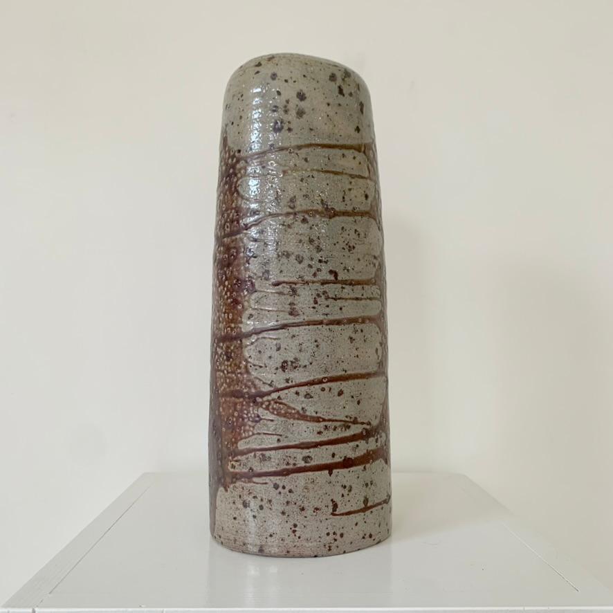 Jarrón de cerámica estampada Antoine de Vinck, hacia 1972, Bélgica. en venta 2