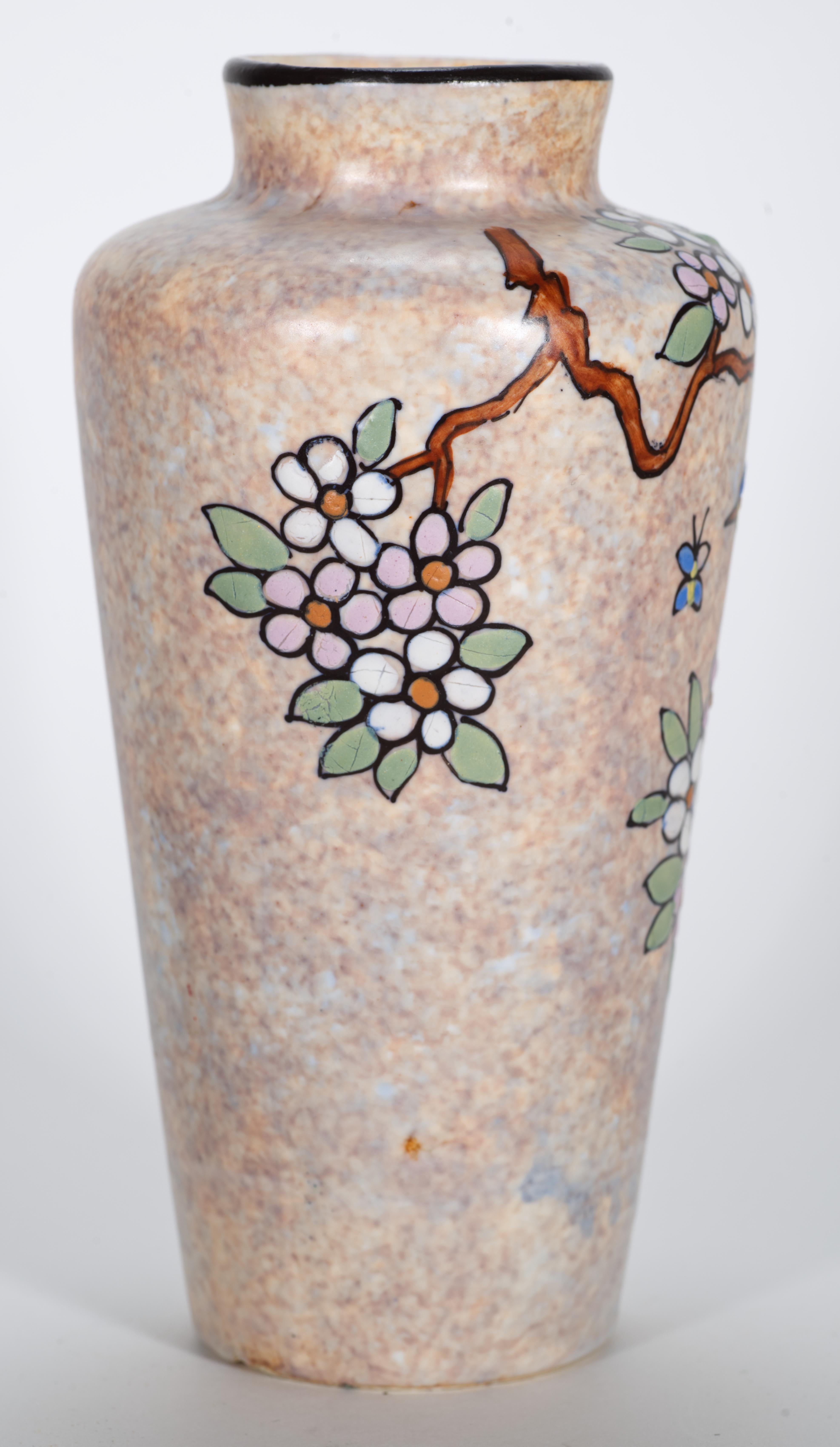 Art Déco Vaso in ceramica art déco belga Antoine Dubois in vendita