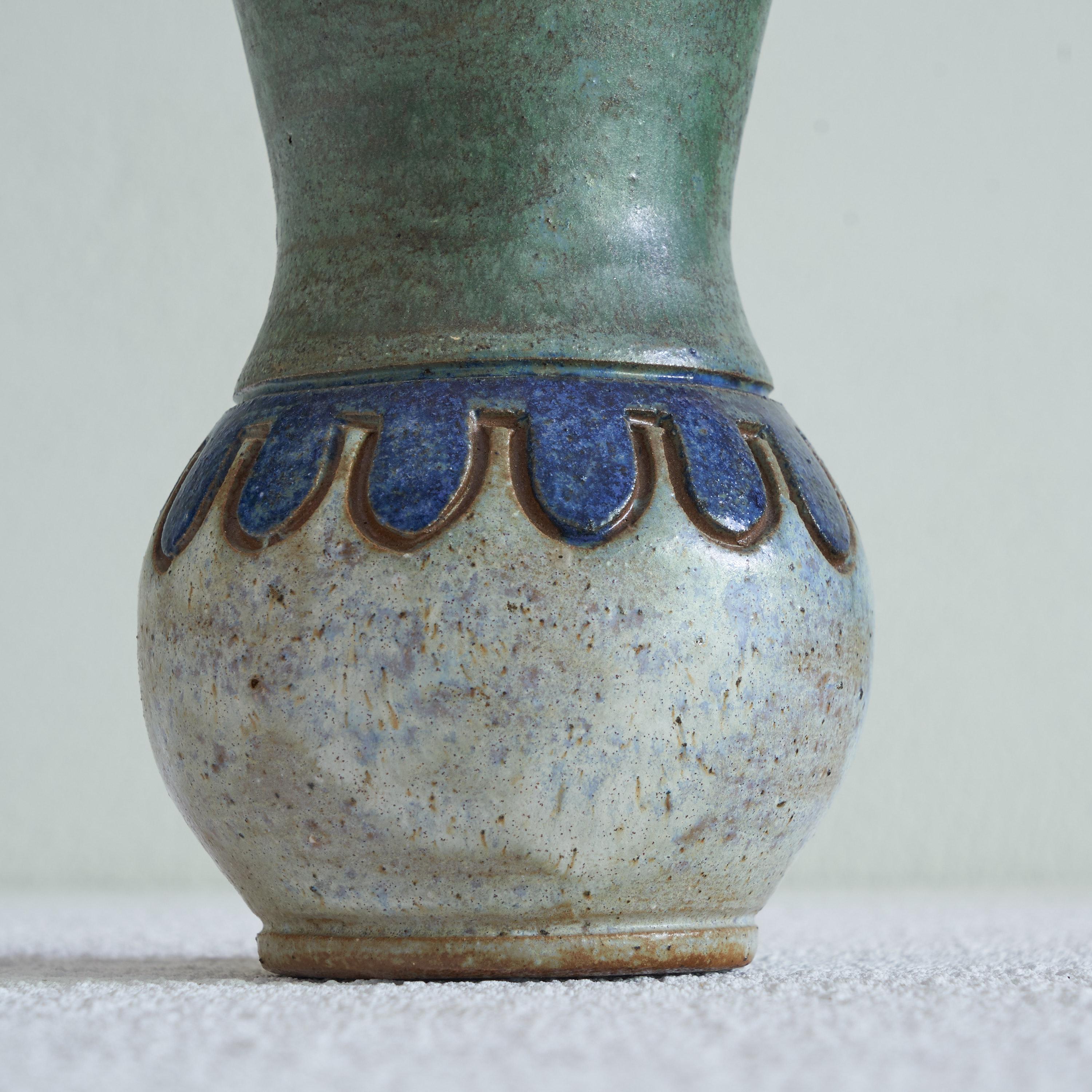 Mid-Century Modern Antoine Dubois Belgian Studio Pottery Vase, 1950s