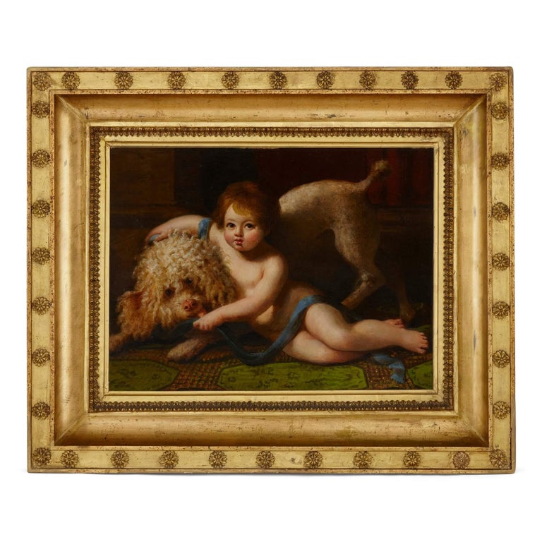 Antoine Dubost - Pair of French Neoclassical oil paintings by Dubost For  Sale at 1stDibs