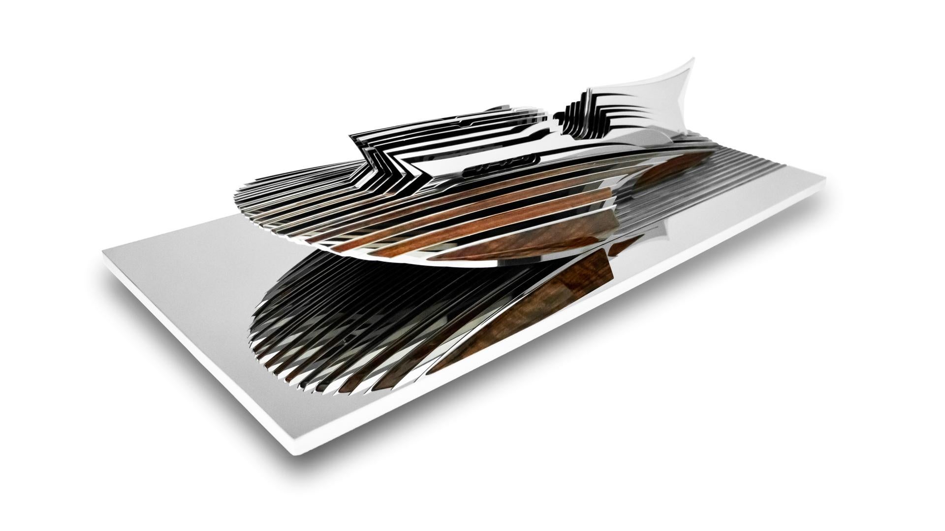 Antoine Dufilho Figurative Sculpture – Bateau – Hydroplane – Arno XI – 8/8